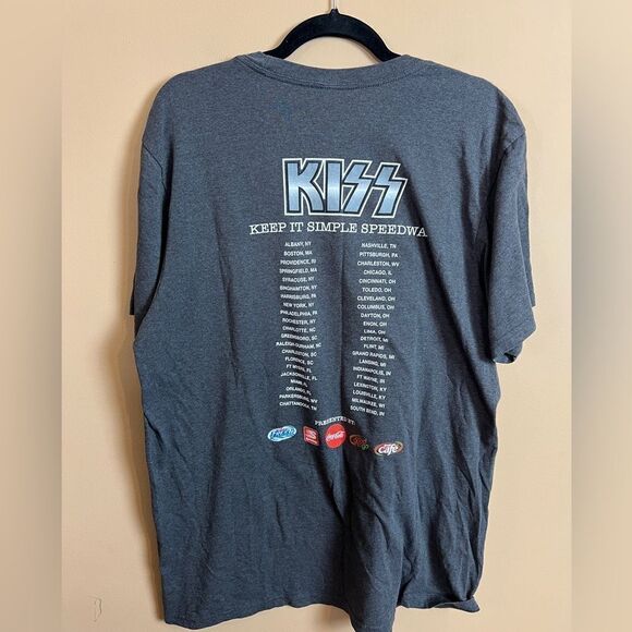 Kiss Band Slushy Image 2018 Tour Unisex Stretchy Short Sleeve T-Shirt Size XL - Picture 2 of 3